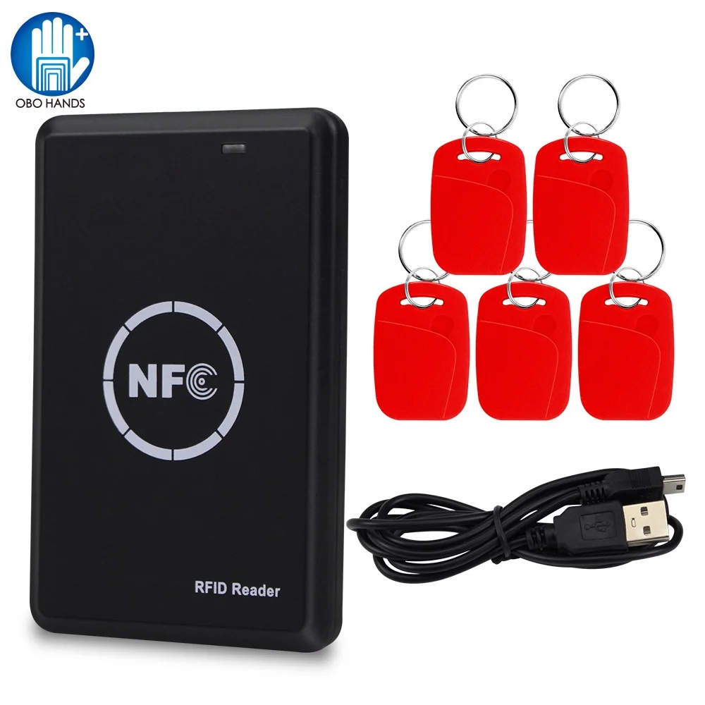Дубликатор RFID NFC ID/IC Card Reader записывающий зашифрованный декодер USB копир с двойной