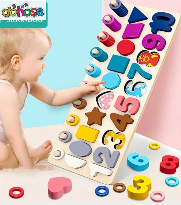 

Children Eduactional Toys Multi-function Logarithmic Board Montessori Educational Wooden Toys For Children Wooden Math Toys