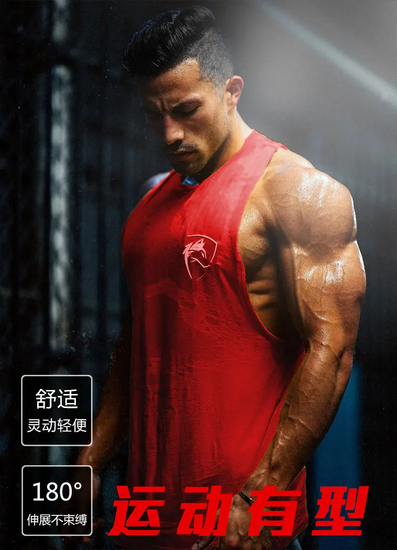 Muscle Dr. Европа и Америка Brother Фитнес Топ без рукавов, майка мужская быстросохнущая стиль Фитнес без рукавов Футболка