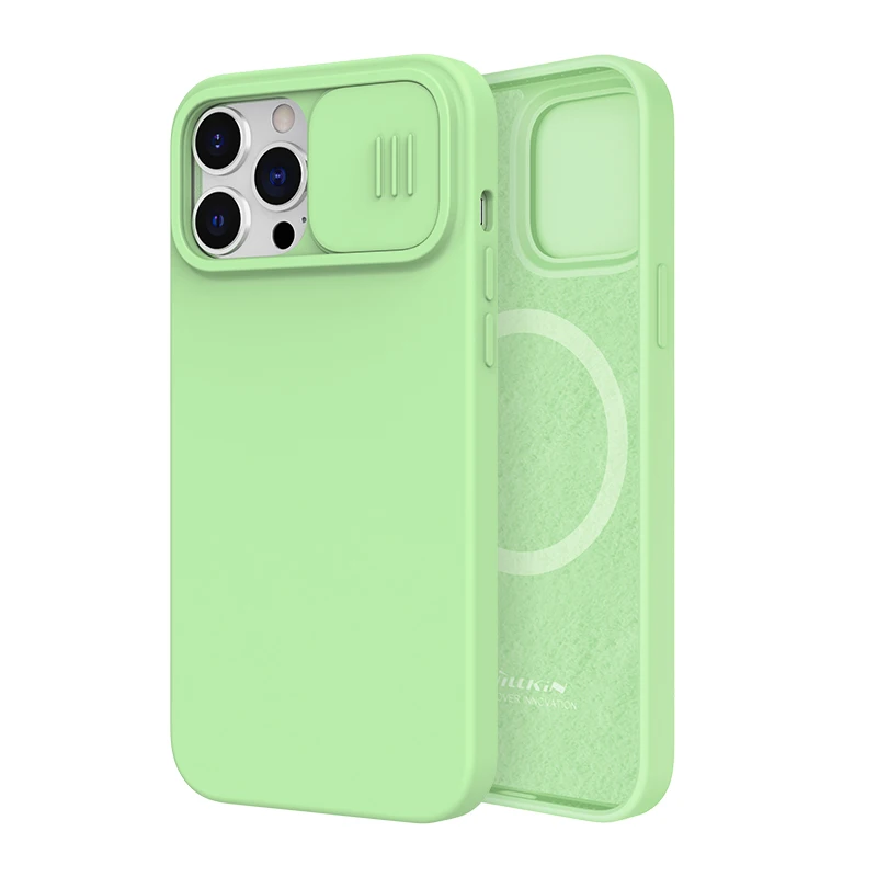 NILLKIN CamShield Magnetic Case with Slide Camera Protection - Silky Liquid Silicone Cover