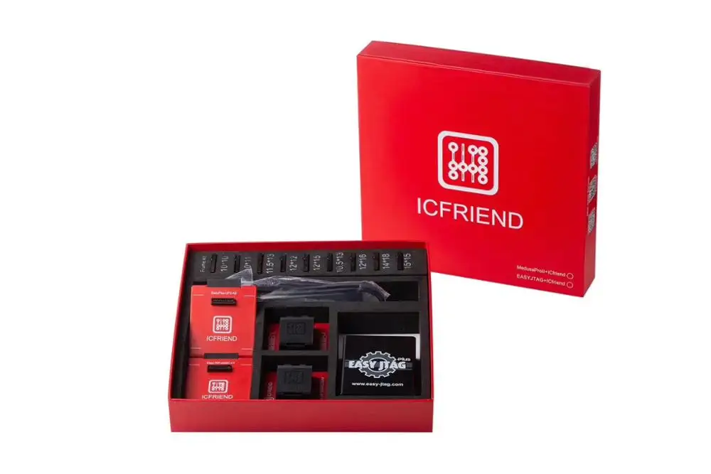 MOORC Emmc box ICFriend 3 в 1 UFS BGA 254 153 95 с поддержкой Z3X легкий Jtag EMMC 13 IP nand|Наборы для ремонта
