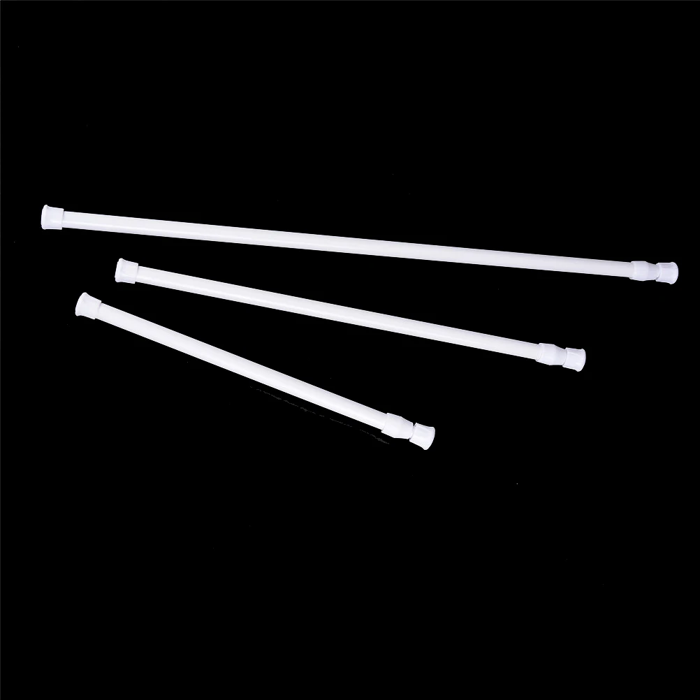 

3Sizes Extendable Adjustable Spring Tension Rod Rail Pole Window Curtain Shower Curtain Wardrobe Bathroom Products