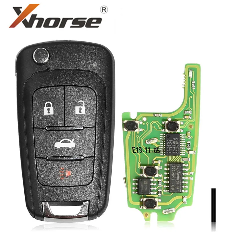 Беспроводной пульт дистанционного управления XHORSE XNBU01EN для Buick Flip 4 кнопки