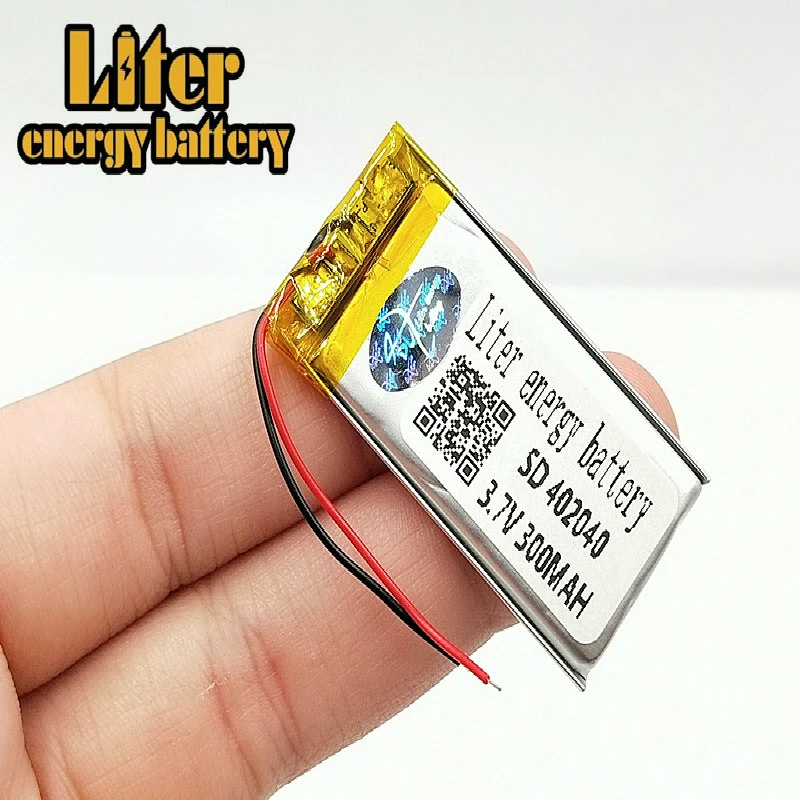 3,7 V 300 mAh 402040 литий-полимерный литий-po Li ion Перезаряжаемые Батарея ячейки для Mp3 MP4 MP5 gps MID Смарт-часы, мобильный Bluetooth