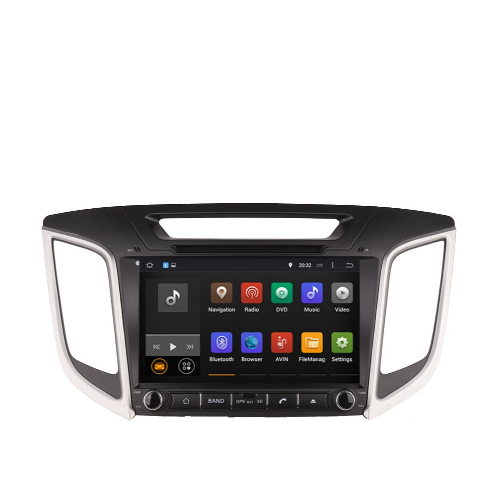 Автомобильный мультимедийный плеер с 9-дюймовым экраном Android 10 0 GPS для Hyundai Ix25 Creta