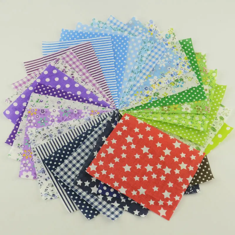 Cotton Fabric 30 Pcs/lot 10cmx10cm Color Random Charm Packs No Repeat Design For Sewing cotton craft fabric cotton fabric craft fabric fabric material