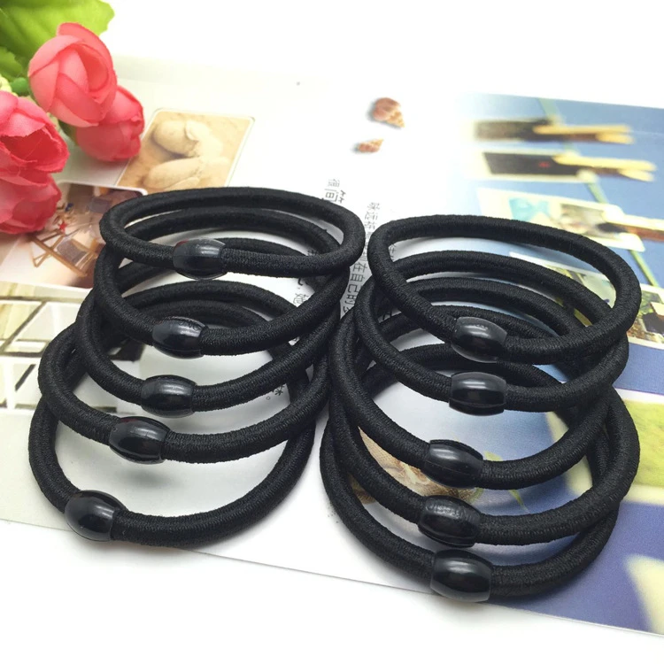 designer head scarf 10pieces/lot Girls Women Hair Accessories Black Rubber Band Thick and Thin Hair Rope Ponytail Holder Scrunchie Ties flapper headband