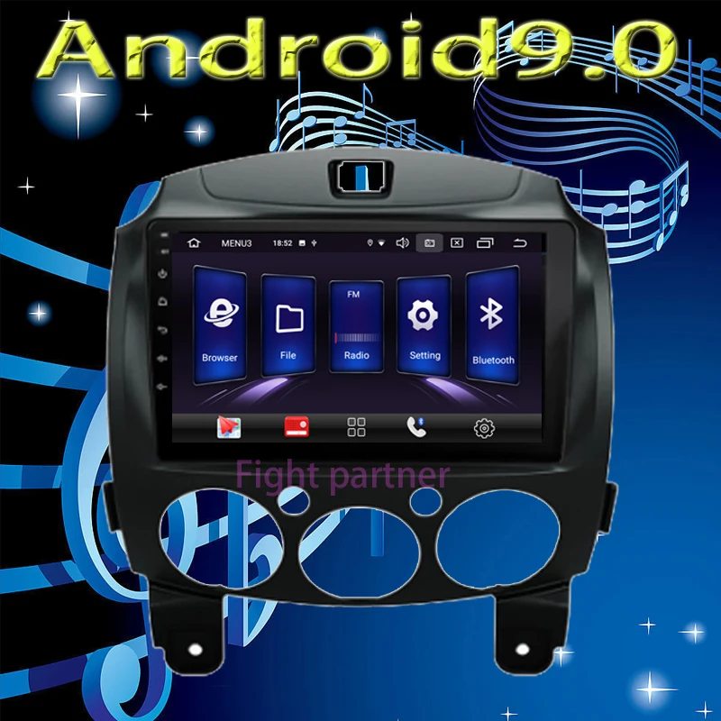 

2.5D+IPS Android 9.0 Car radio Player dvd for mazda 2 2007 2008 2009 2010 2011 2012 2013 2014 car Multimedia gps stereo