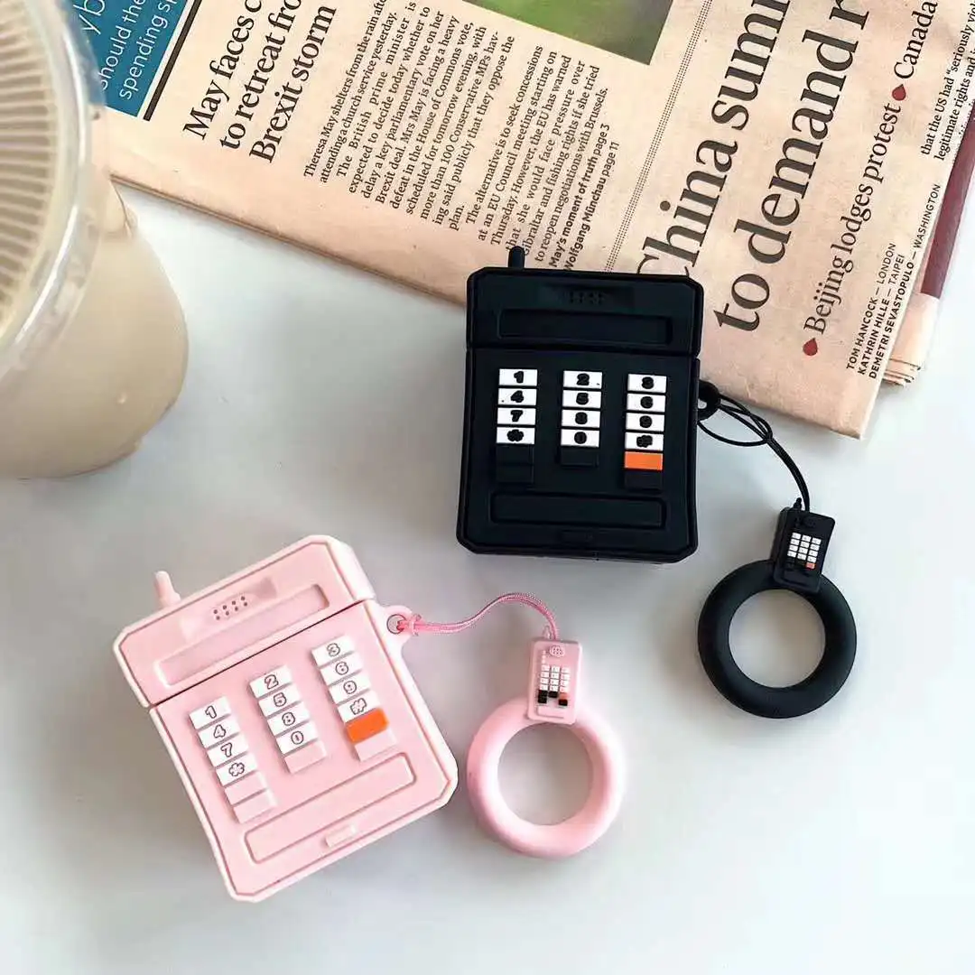 

funny modle Pattern case For Airpods 2 AirPods Case Cute silicon headphone Cover fundas For AirPods headphone Case Protection