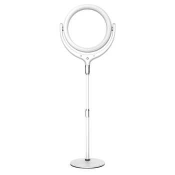 

Hot-12 Inch Ring Light Dimmable USB LED Selfie Ring Lamp with Retractable Stand for Tik Tok YouTube Makeup Video Live Studio