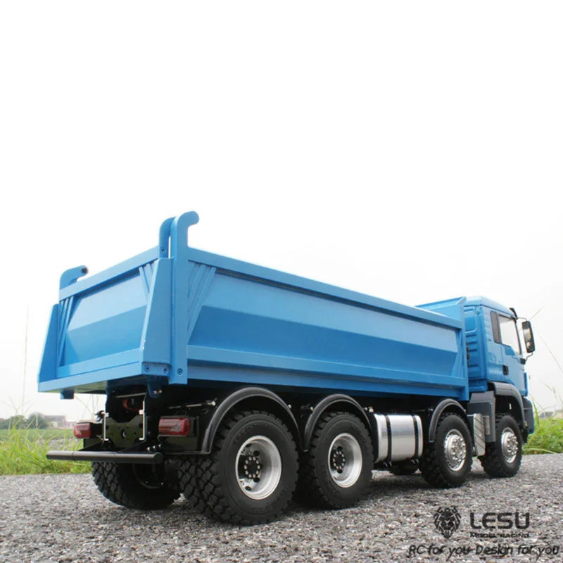 1/14 LESU MAN 8x8 RC самосвал с металлическим шасси гидравлический автомобиль