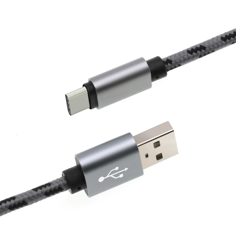 100 шт/партия 3 фута Тип C Плетеный Micro USB кабель зарядного устройства Сильная ткань синхронизации данных свинцовый телефон аксессуар Связки зарядный кабель