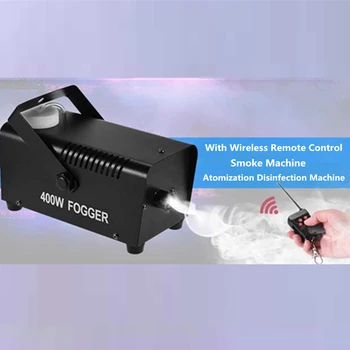 

Atomization Disinfection Machine/Wireless Remote Control 400W Stage Fogger/Disco Party Show Smoke Fog Machine/Fog Mist Machine