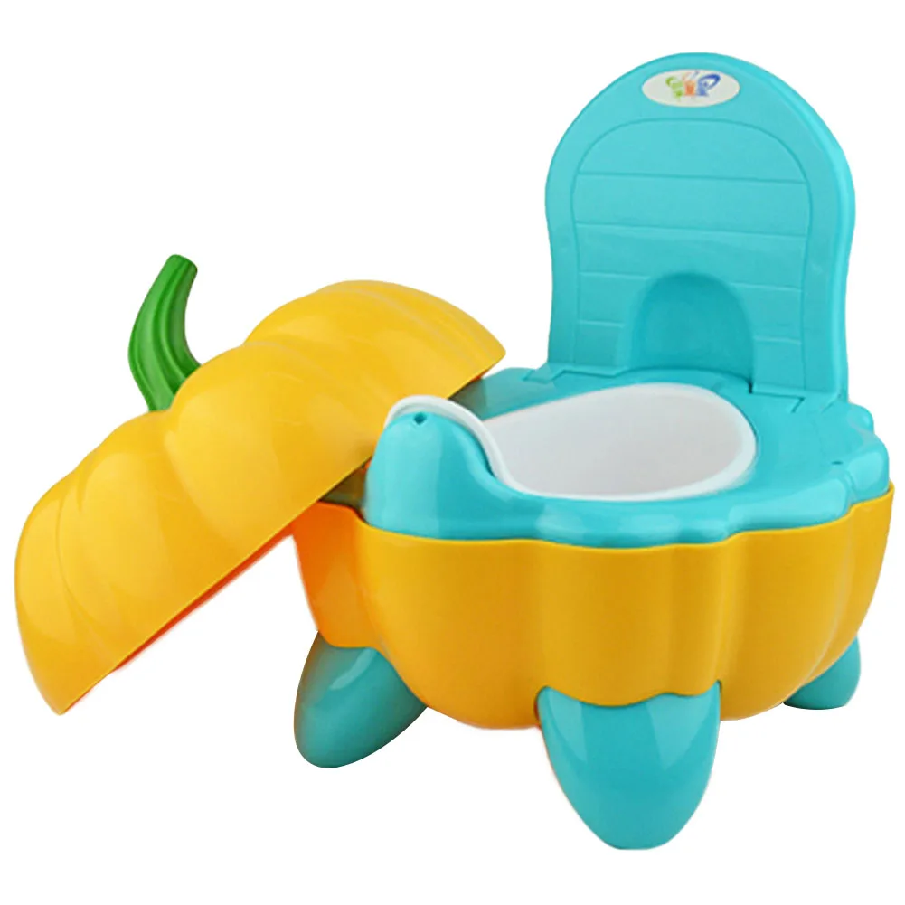 

Cute Potty Portable Training Toddler Cartoon Folding Plastic Chair Pumpkin Toilet Seat Baby