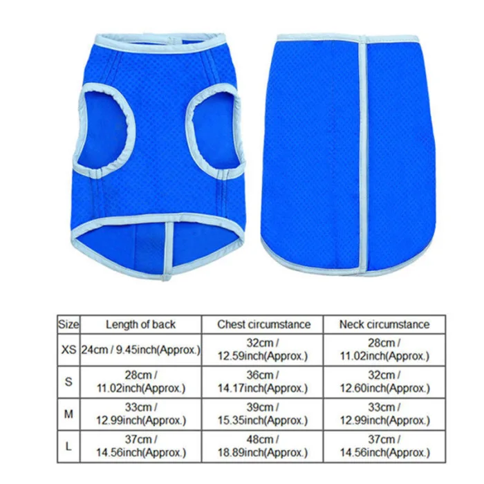 Pet Dog Summer Cooling Vest Dog Swamp Cooler Harness Evaporative Breathable Cooling Coat TB Sale