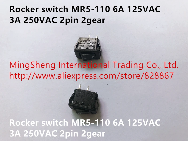 Оригинальный новый 100% импортный кулисный переключатель MR5 110 6A 125VAC 3A 250VAC 2pin 2