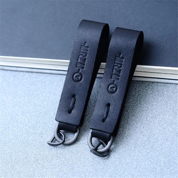 

Glossy/Frosted Genuine Leather KeyChains KeyRings Key Decoration Holder Auto Key Chain Charm Accessory Pendant Brand New