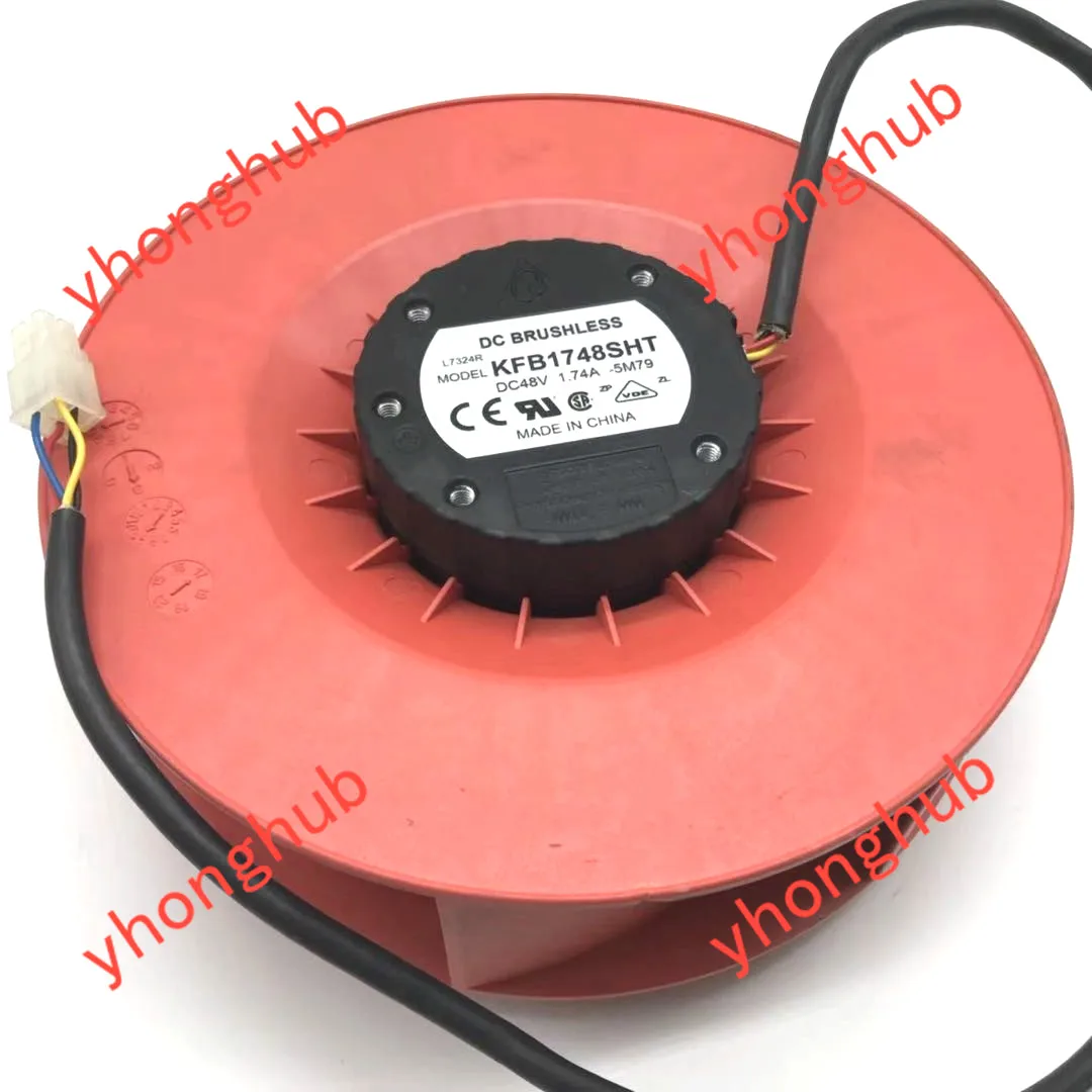 

4-проводной охлаждающий вентилятор для сервера Delta Electronics KFB1748SHT 5M79 DC 48V 1.74A 172X172X69mm