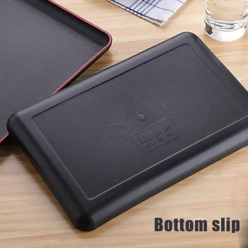 

Serving Tray Rectangular Plastic Tray Food Serving Trays Anti-slip Scratch-resistant J99Store