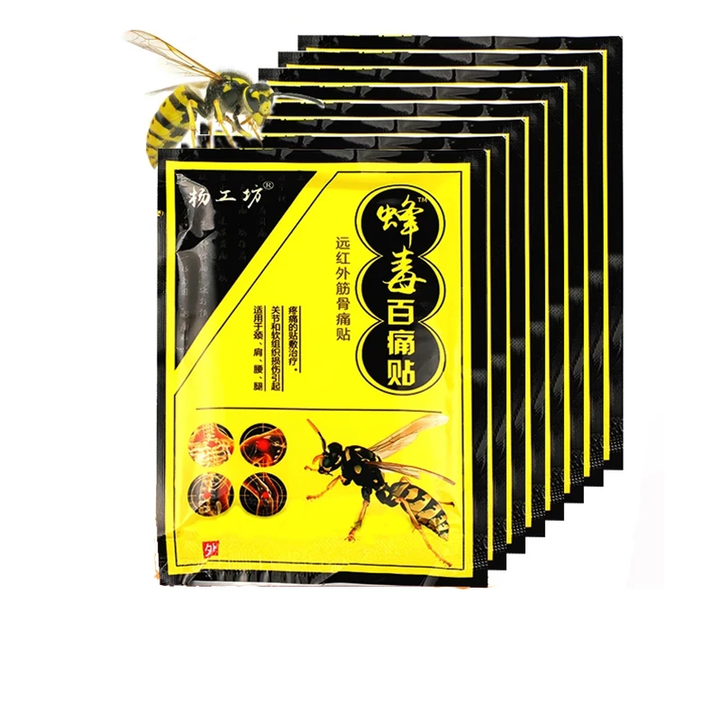 8 Pcs Bee Venom Pain Relief Patch Tiger Balm Lumbar Spine Rheumatoid Neck Shoulder Body Sprain Orthopedic Arthritis Plaster | Красота и