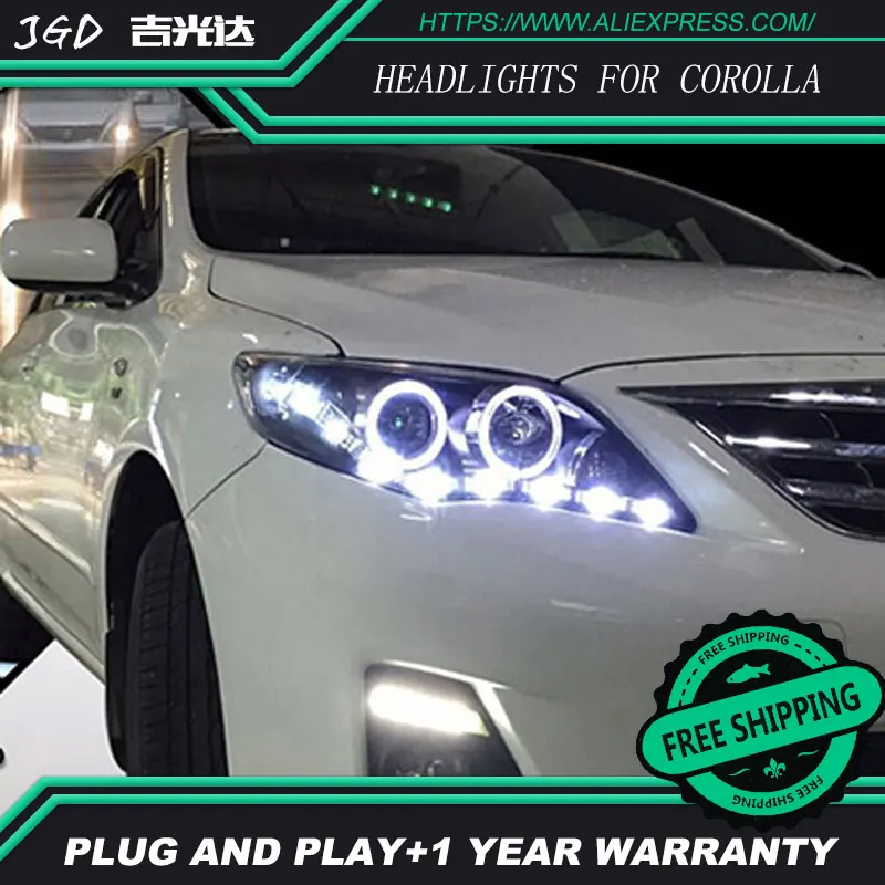 Автостайлинг фары для TOYOTA COROLLA 2011 2013 светодиодный ные ангельские глазки DRL