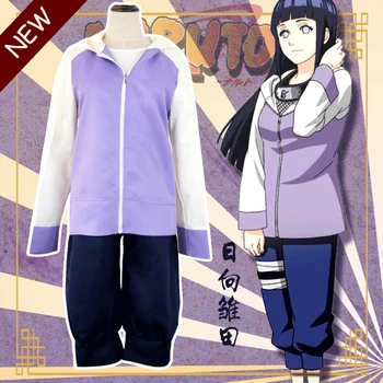 

Anime Naruto Hyuga Hinata Cosplay Costume Hot Naruto Shippuuden Hinata Hyuga 2nd Generation Full Set For Adult Women Costume