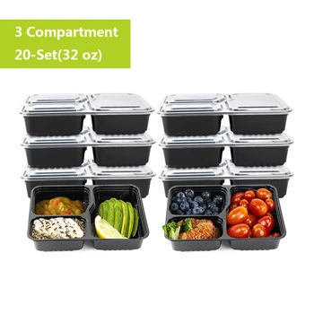 

Kitchenware 20pcs/set Disposable Lunch Box Food Fruit Container Storage Outdoor Bento Picnic Disposable Food Containers