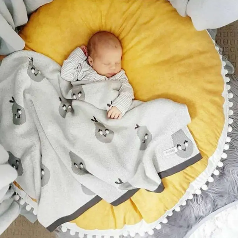 Утолщенный хлопковый детский игровой коврик, детский коврик для ползания, детская подушка, одеяло для сна, X5XE