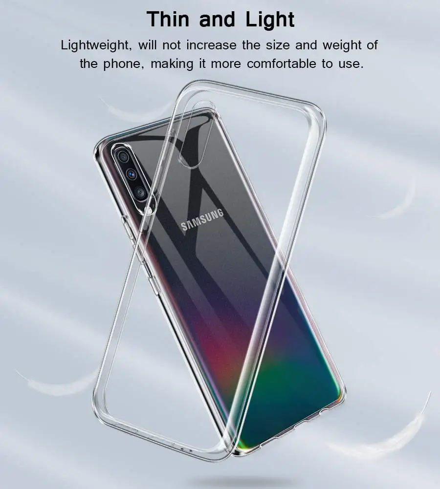 100Pcs Clear Ultra Thin Soft TPU Case For Samsung