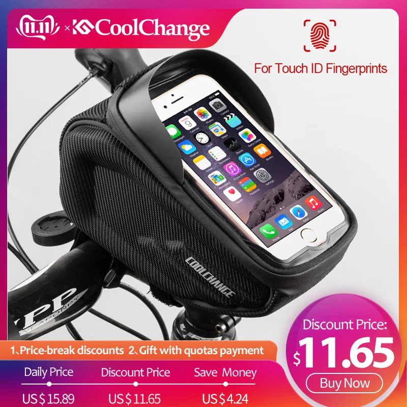 Cheap CoolChange Bicycle Bag Waterproof Touch Screen Cycling Handlebar Bag Reflective Top Tube Frame Phone Bag MTB Bike Accessories 0 Cheap CoolChange Bicycle Bag Waterproof Touch Screen Cycling Handlebar Bag Reflective Top Tube Frame Phone Bag MTB Bike Accessories 0