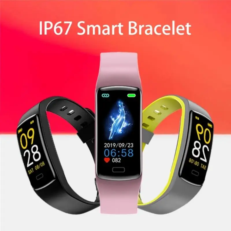 Smart Band Blood Pressure Measurement Pedometer Heart Rate Monitor Fitness Bracelet IP67 Waterproof Health Tracker Watch H01C