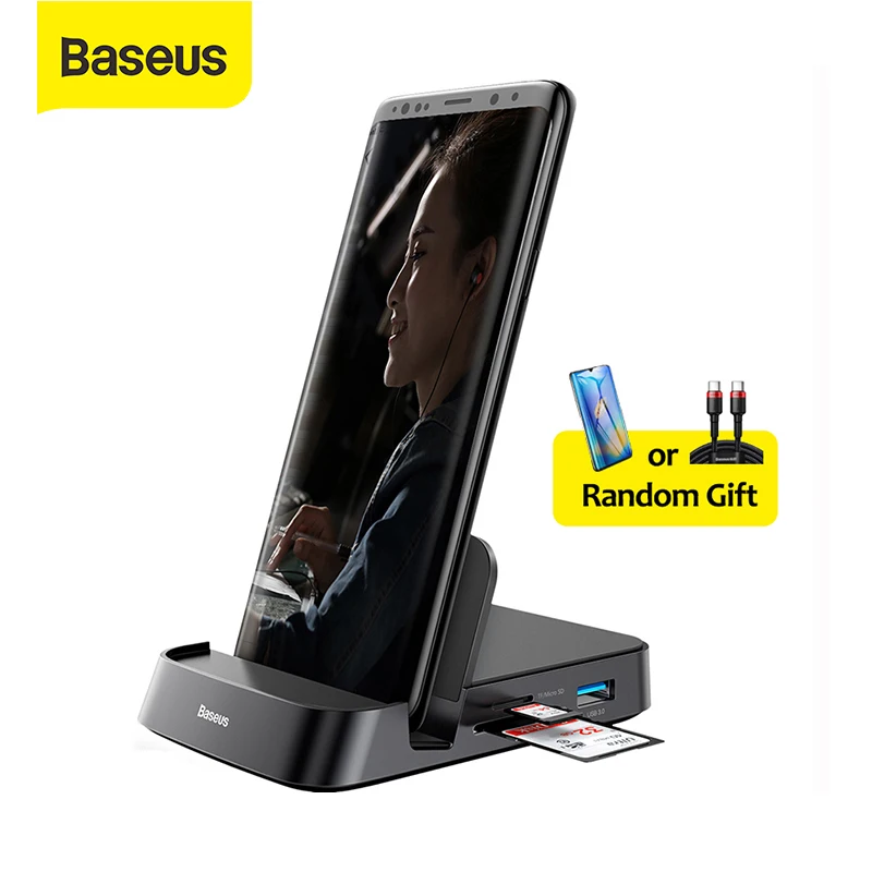 Baseus USB C HUB Dex Station to USB 3.0 HDMI-compatible USB HUB for Samsung S20 Note 20 Huawei P40 Mate 30 Type C Dock Station