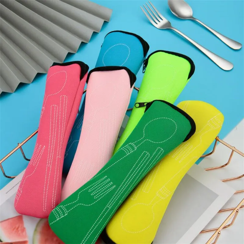 Tableware Storage Bag Tableware Storage Box Portable Tableware Bag Cutlery Bag Dinner Container Holder Travel Packaging Storage Box Dinnerware Picnic Fork Spoon