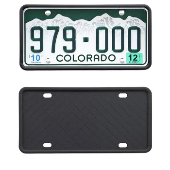 

Silicone for North America License Plate Frame Scratch-Resistant Rust-Proof Car License Cover Cadre Silicone Holder