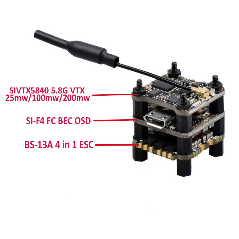 SI-F4 FC BS-13A 4 in 1 ESC VTX set (1)