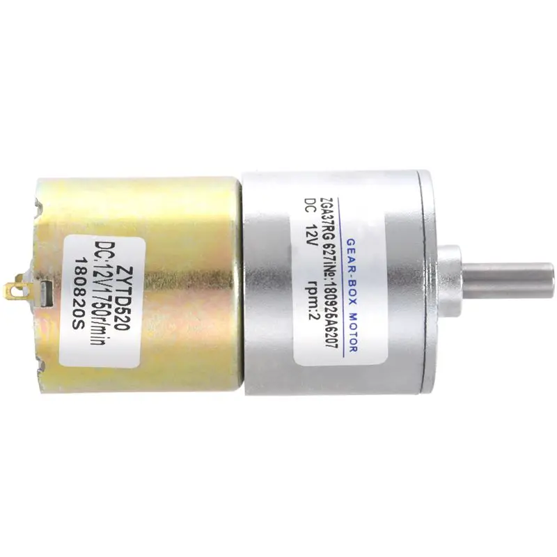 DFGA37RG-708i в форме цилиндра DC 12V скорость 2 RPM Мотор-редуктор