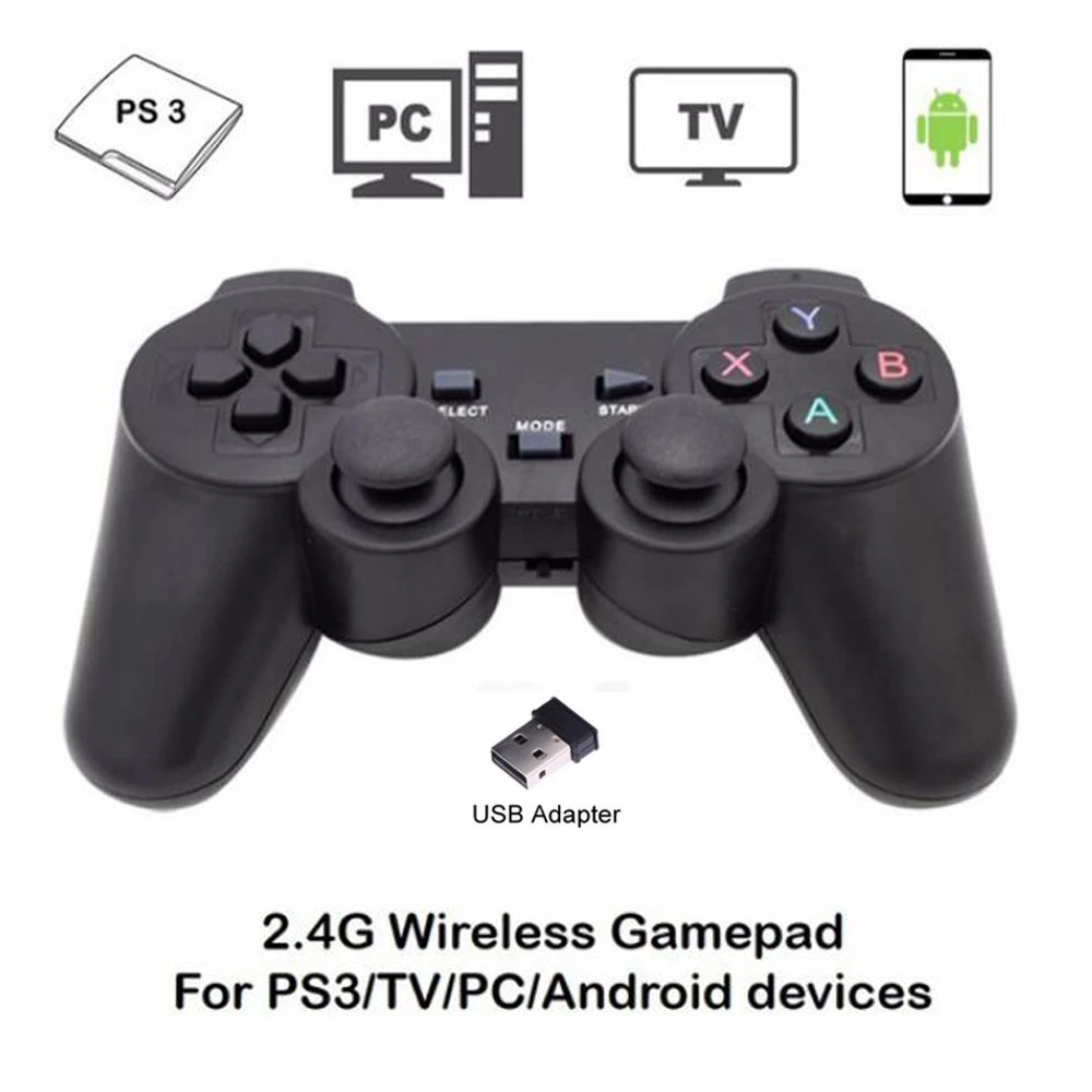 

Game Controller 2.4G Wireless Dual Vibration Gamepad Controller Joystick For PC TV box Android phone