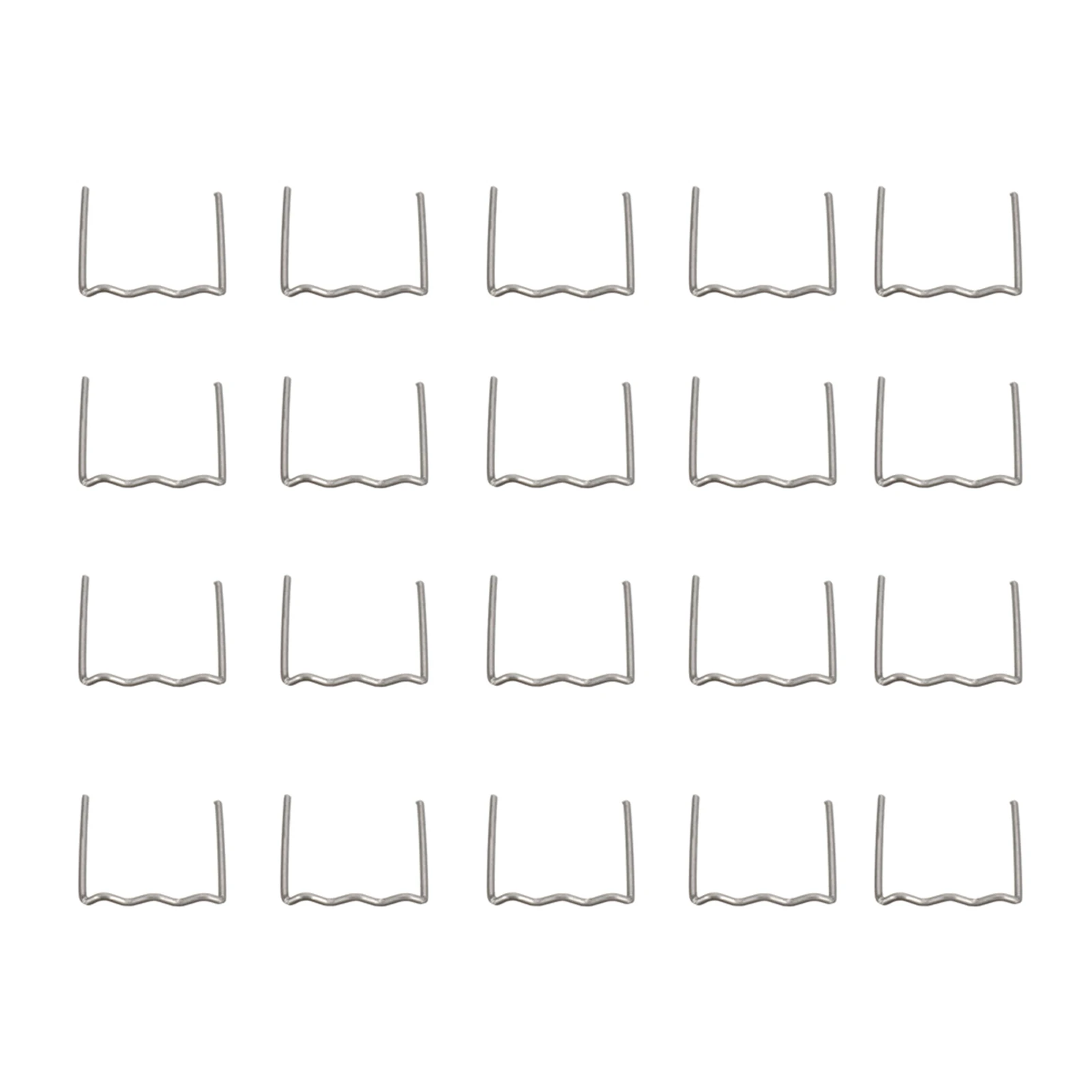 400pcs Precut 0.6mm-0.8mm Hot Wave Flat Staples for Plastic Stapler Repair Welder Repair Tool Car Bumper Plastic Welding Machine