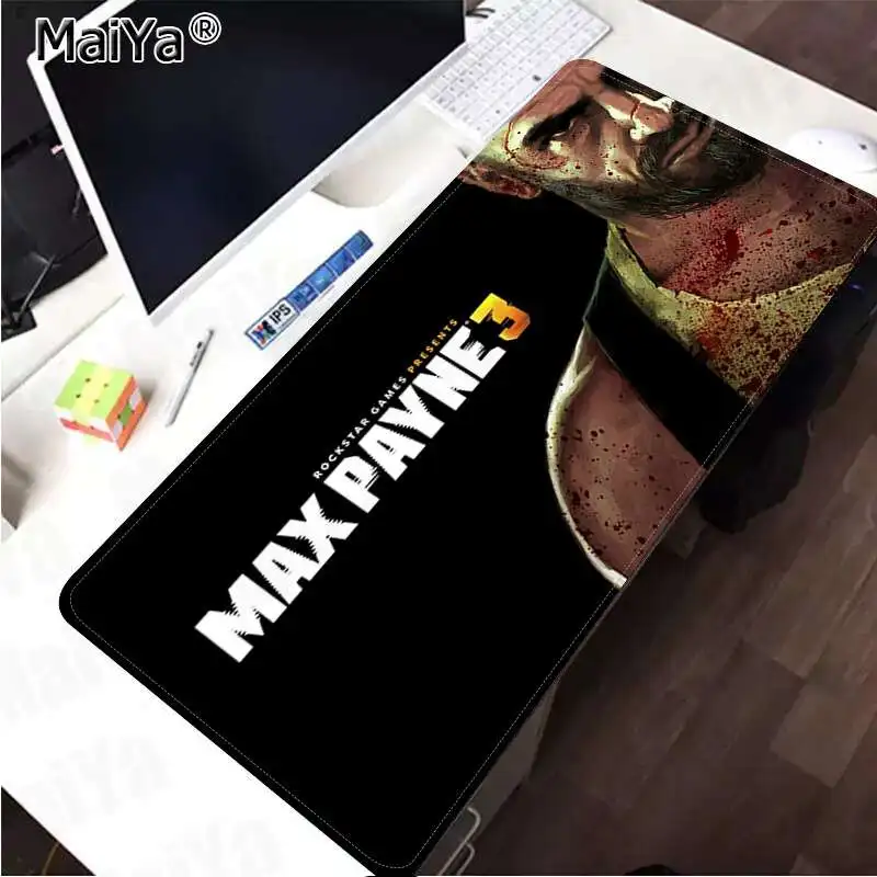 Maiya Max Payne прочный резиновый коврик для мыши коврик скорость/контроль версия большой игровой коврик для мыши - Цвет: Lock Edge 40X90cm