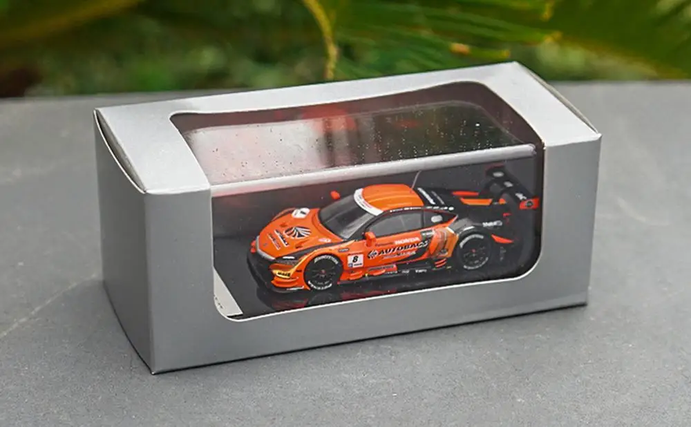 1/64 Honda NSX CONCEPT-GT GT500 Гоночная машина#8 литая модель автомобиля коллекционная игрушка