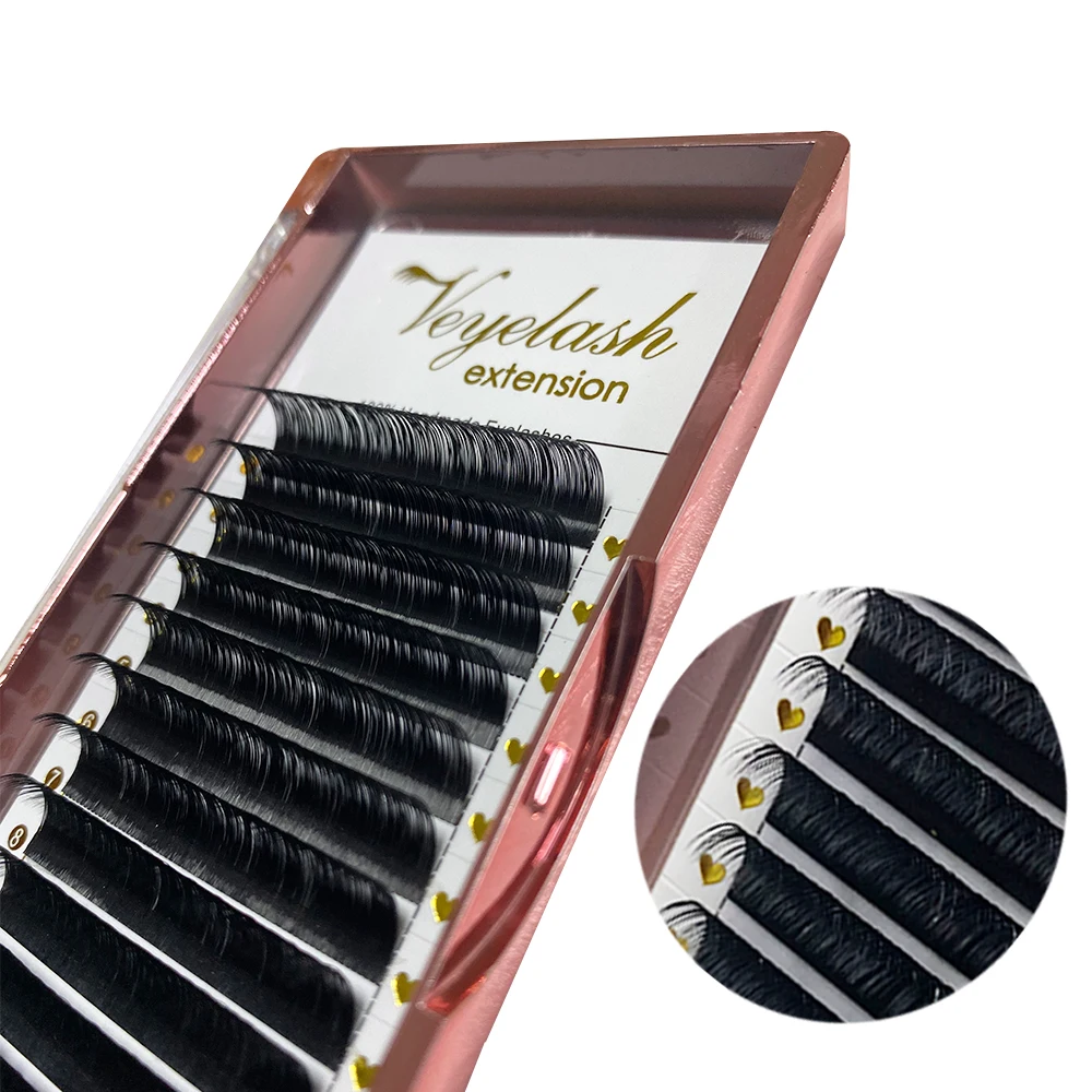 

Viplash Fast Ship 12rows/case 8-16mm Mix Natural Synthetic Mink Individual Eyelash Extension Makeup Maquiagem Cilios Faux Mink