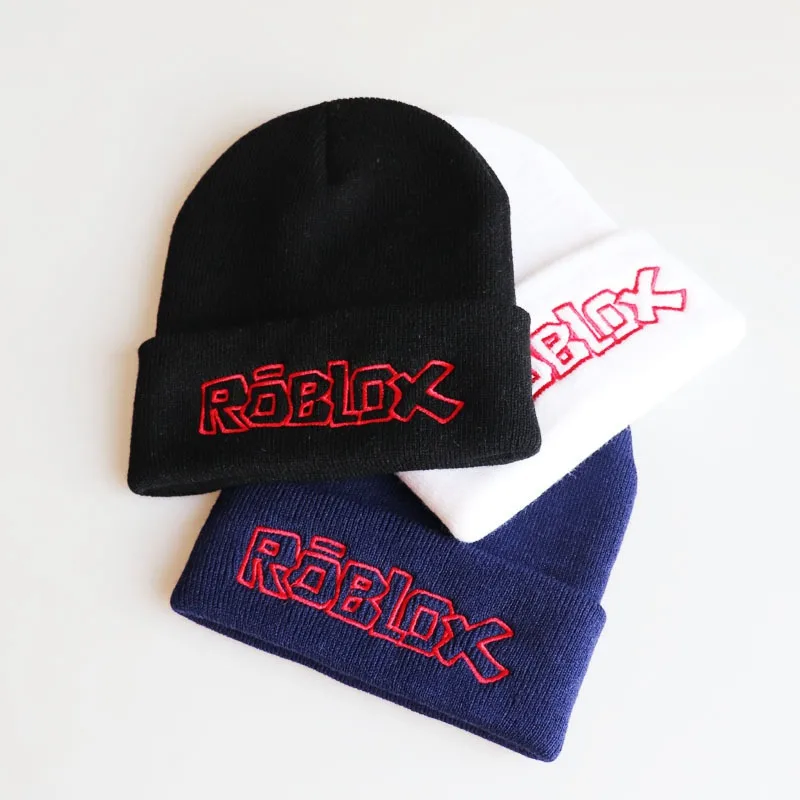 ROBLOX вязаная шапка с вышивкой, шапка из пряжи для игр, пуловер, шапка для мужчин и женщин в стиле хип-хоп, лыжная шапка, шапки