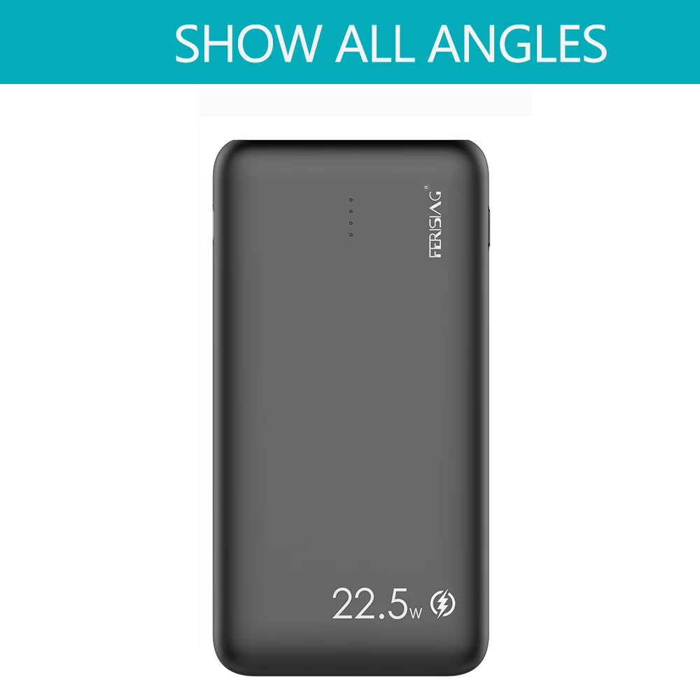 FERISING 5A VOOC Super Fast Charger 10000mah Power Bank USB Type C External Battery PD QC 3.0 Powerbank for Oneplus 6T 7 8 9 10 32 Hb53864b59a3545abbdd5f450ab9d9e39D