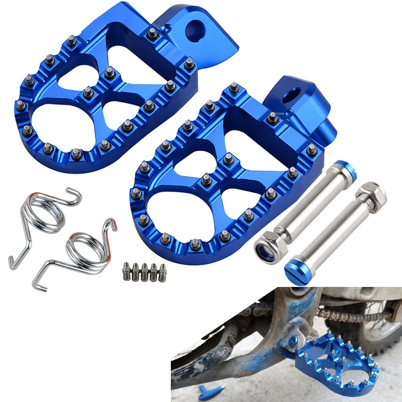 

Motorcycle Footrest Footpeg Foot Pegs for Yamaha YZ 65 85 125 250 125X 250X 250FX 450FX WR 250F 450F YZF WRF 250 450 2001- 2019
