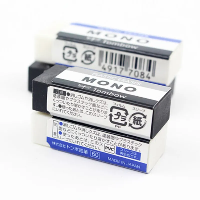 TOMBOW MONO plastic Eraser PE 01A 03A японский чистящий ластик для рисования 2B карандаш резина
