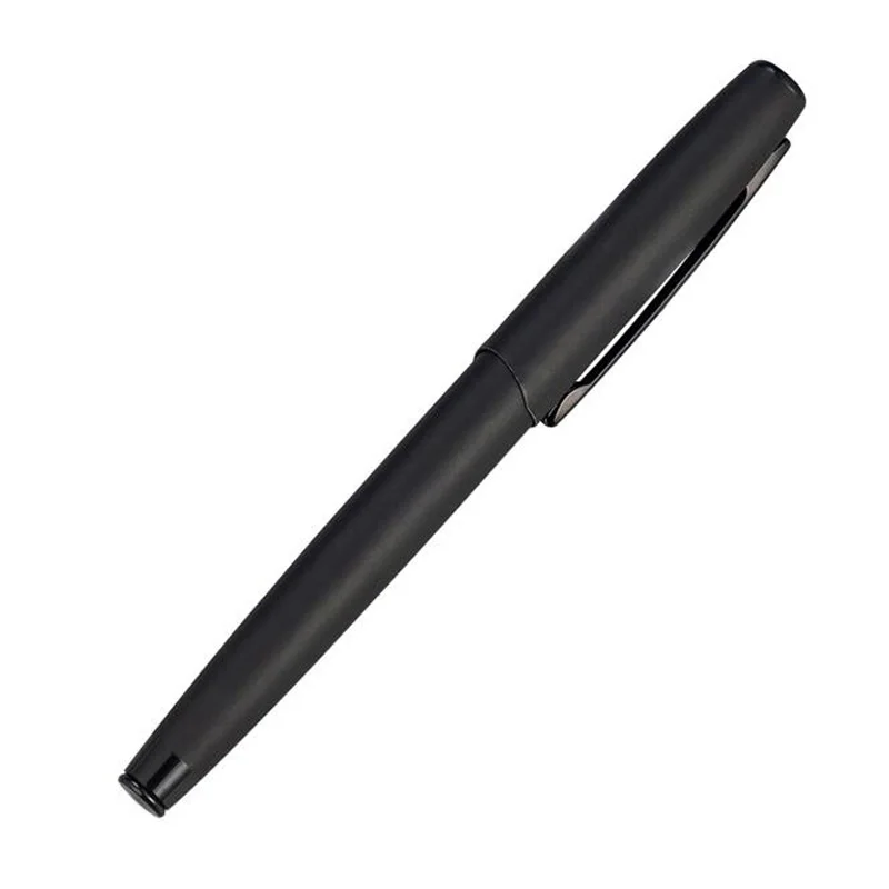 Совершенно новая металлическая шариковая ручка 07, матовые черные чернильные ручки для подписи, деловая офисная фоторучка