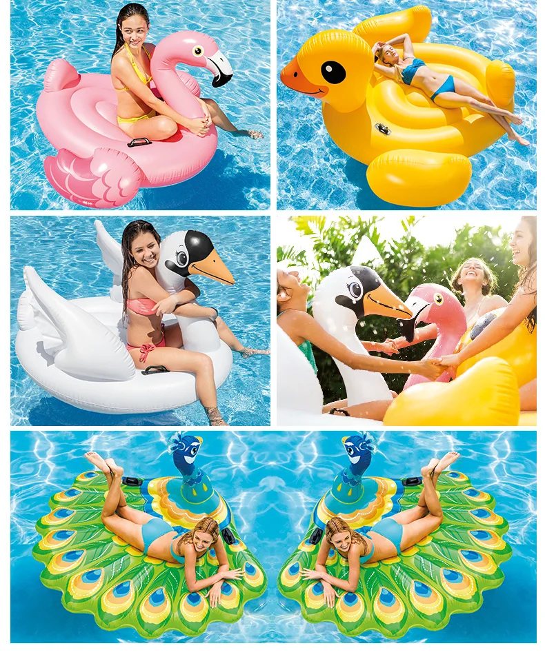 intex ride on flamingo