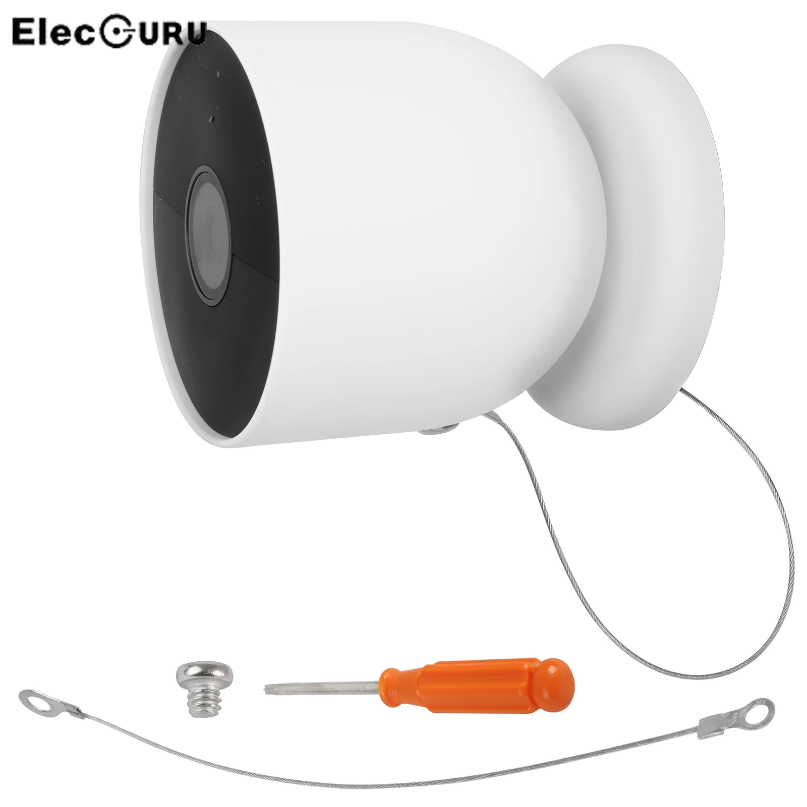 Filo Di Acciaio Di Sicurezza Anti-Goccia/Anti-Ladro Per Google Nest Cam (Batteria Ver.) Catena Di Sicurezza