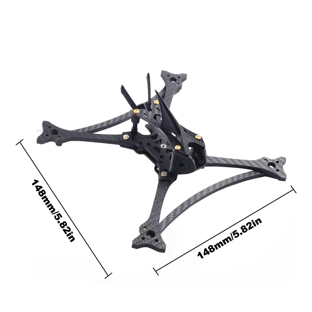 HGLRC Wind 5 Lite 5inch Analog/HD brushless four-axis indoor Carbon Fiber FPV Racing Frame Kit | Игрушки и хобби