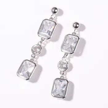 

New Arrival Smart Style Women's Drop Earrings All Match Tassel Geometric Design Elegant Earrings Accessory